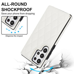 Funda de Piel Sintética con Ranuras para Tarjetas de Crédito, Anillo de Soporte y Función de Cartera para <span class=keywords><strong>Samsung</strong></span> S25 Plus S24 Ultra - Product Image 3