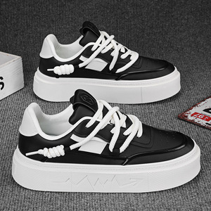 Baskets Shelby pour Homme 2025 – Nouvelle Collection Automne – Blanches à Semelle Épaisse, Résistantes à l'Usure, Décontractées, Sportives, Polyvalentes, Rehaussantes - Product Image 2