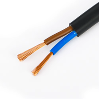 Câble en cuivre 300/500V, câble électrique multibrins RVV 5 conducteurs 2,5 mm² 4 mm² 6 mm², câble en PVC