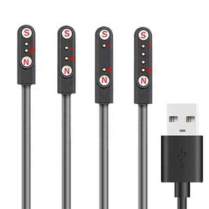 यूनिवर्सल स्मार्ट वॉच चार्जिंग केबल 1a/2a 2-पिन पीसी शेथ चुंबकीय रिस्टबैंड घड़ी चार्जिंग 2-पिन केबल यूएसबी डेटा केबल - Product Image 1