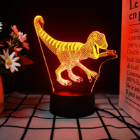 Lampe à illusion 3D Anime, néon LED rechargeable avec télécommande, mini lampe de chevet décorative, veilleuse Anime
