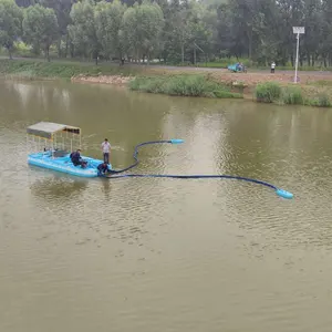 Robot bateau d'écrémage d'algues bleues avec télécommande et filtre pour l'élimination des algues dans l'étang à poissons