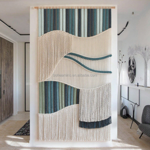 Arazzo da Parete in Macramè con Motivi Geometrici, Decorazione Artistica Intrecciata per Casa, Soggiorno, Stile Moderno Rustico - Product Image 1