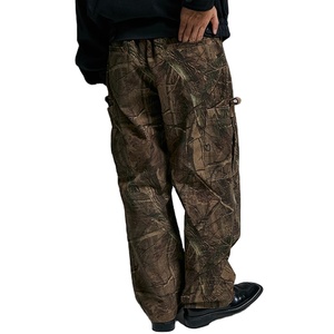 <span class=keywords><strong>Pantalon</strong></span> cargo vintage en coton surdimensionné pour hommes, décontracté, surdimensionné, en coton, pour les travaux <span class=keywords><strong>de</strong></span> randonnée en plein air pour les hommes - Product Image 3