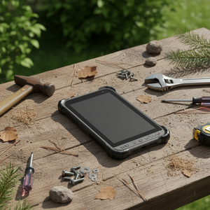 Tablet PC Resistente ZoomSmart Shield de 8 Pulgadas, Octa-Core Industrial |   Android 10, 4 GB de RAM, IP68, NFC, Wi-Fi de doble banda, resistente al polvo, golpes y agua, 9000 mAh - Product Image 1