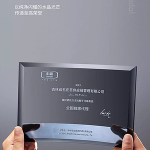 Crystal <b>Trophy</b> And Medal Glass Laser <b>Engraved</b> Uv Printing 13x19cm 16x23cm Durable Authorized Medal Business Gift - Product Image 5