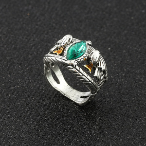 Bague unisexe en tungstène pour homme, style punk, avec serti clos, thème Aragorn du Seigneur <span class=keywords><strong>des</strong></span> <span class=keywords><strong>Anneaux</strong></span>, accessoires de costume et bijoux pour Comic Con et cosplay - Product Image 1