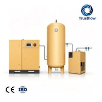 Compresor de Aire de Tornillo Modular Sin Aceite de 7.5 a 55kW de Accionamiento Directo con Sistema de Control Inteligente e Integración Eléctrica, Refrigerado por Aire