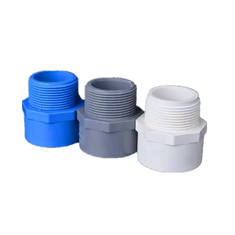 PVC-Rohr verschraubung Außengewinde-Anschluss kupplung Anschluss Wasser versorgungs armatur PVC-Blau-Armaturen Stecker adapter