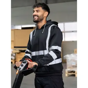 Felpa con Cappuccio ad Alta Visibilità Personalizzabile per Merchandising - Product Image 1