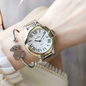 Reloj de Pulsera Sencillo y Popular, Reloj de Moda para Mujer en Oro Rosa con Números Romanos, Reloj de Cuarzo de Alta Gama - Product Image 4