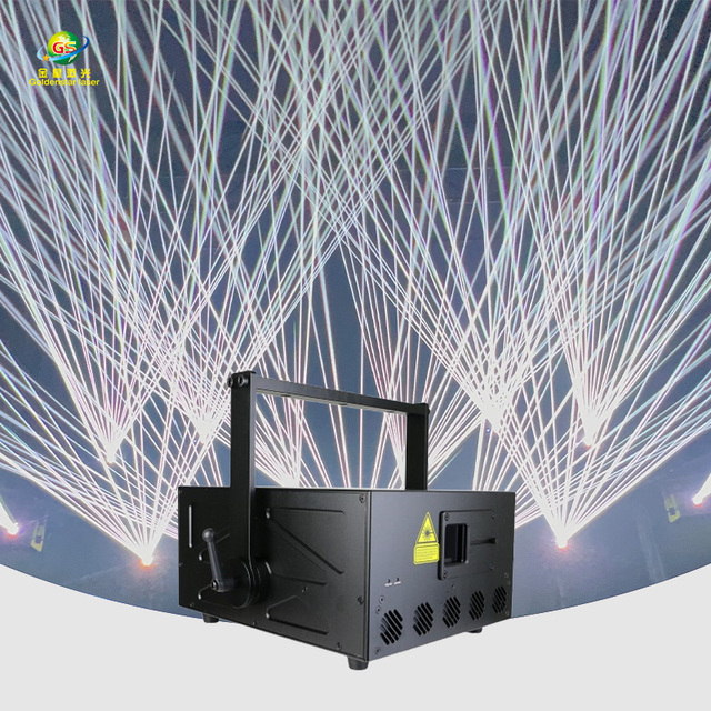 Stage Laser Light Pro Show RGB Animation Projector DMX512 Control IP54 Rated Aluminum Alloy 20000 Hours Lifetime for Laser Shows