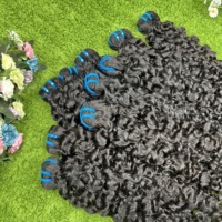 Cheveux humains vierges indiens et birmans bouclés de qualité 15A, non traités, avec cuticules alignées, vente en gros, lots de cheveux vietnamiens et indiens