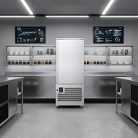 Hoog rendement automatische verdampingswater industriële commerciële flashvriezer shock cryogene IQF plaatvriezer