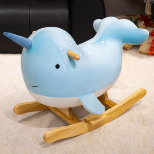 Nouveau cheval à bascule en bois pour enfants, série Ocean classique, cadeau pour enfants - Product Image 4