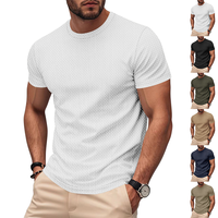 Ventes directes d'usine de vêtements de sport en polyester de haute qualité, chemises décontractées et respirantes pour hommes, fitness à manches courtes, séchage rapide