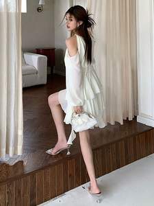 Nuovo Stile Estivo: Abito <span class=keywords><strong>da</strong></span> Donna con Scollo Halter, Vita Aderente, Spalle Scoperte, Estremamente Bello e Stile Fatato - Product Image 5