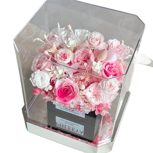 Boîte de roses du jardin Monet 2025, fleurs <span class=keywords><strong>éternelle</strong></span>s, profitez de la Saint-Valentin, qualité supérieure - Product Image 1