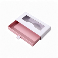 Boîtes cadeaux rectangulaires classiques haut de gamme en papier pour kits de cils, personnalisables avec LOGO, petites boîtes pratiques pour le rangement des cils