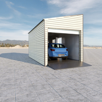 Garage préfabriqué portable sur mesure DXH Factory, abri pour voiture avec panneaux sandwich et structure en acier, abri de stockage étanche en kit