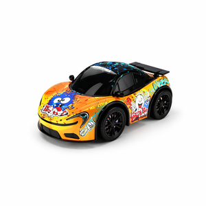 Voiture télécommandée LED compacte et <span class=keywords><strong>portable</strong></span> pour enfants, idéale pour les divertissements en extérieur, voiture de sport RC LED pour enfants - Product Image 1