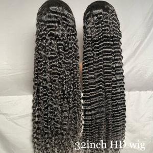 Perruque en dentelle HD transparente 13x6 de 30-40 pouces pour cheveux humains, perruque complète HD en dentelle, cheveux vierges alignés sur les cuticules, vente en gros - Product Image 4