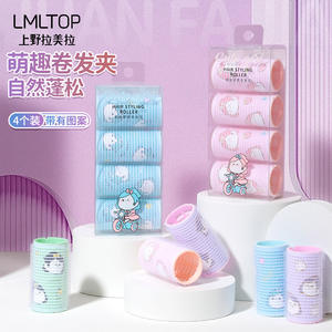 Rouleaux de coiffure LMLTOP, lot de 4, auto-adhésifs, sans chaleur, avec motif de dessin animé, pour usage général - Product Image 1