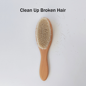 Manche en bois doux laine poils Laser bébé nouveau-né enfants brosse à cheveux <span class=keywords><strong>coussin</strong></span> usage domestique - Product Image 5
