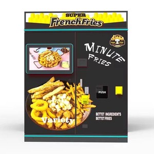 Chất lượng tốt nhất thực phẩm ăn nhẹ Khoai tây chiên Máy bán hàng tự động giá 35 giây kích thước nhỏ khoai tây chiên Chip Máy bán hàng tự động ngoài trời - Product Image 4