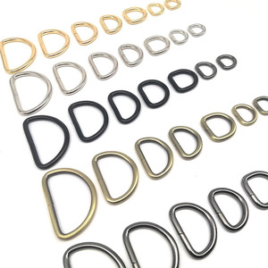 Op maat gemaakte metalen <span class=keywords><strong>split</strong></span> <span class=keywords><strong>D</strong></span>-<span class=keywords><strong>ring</strong></span> rosé goud/zilver/zwart voor luxe handtas - Sterke verstelbare hardware luxe sterk - Product Image 4