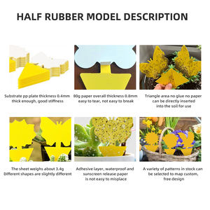 害虫を捕まえて庭の植物を保護するための強力な粘着ボードを備えたカスタマイズされた昆虫トラップ - Product Image 2