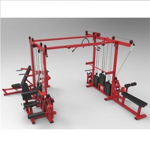 Equipo de culturismo pin máquinas de selección de carga Multi <span class=keywords><strong>Function</strong></span> Cable Crossover Jungle 8 Station machine - Product Image 1