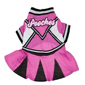 100% di cotone Cheerleaders <span class=keywords><strong>vestiti</strong></span> di cane signora rosa fantasia <span class=keywords><strong>per</strong></span> piccoli <span class=keywords><strong>animali</strong></span> modello di stampa <span class=keywords><strong>per</strong></span> le stagioni estive e primaverili - Product Image 2