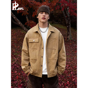 Chaqueta Acolchada Personalizada de Estilo Americano Retro Casual Versátil para Invierno - Product Image 3