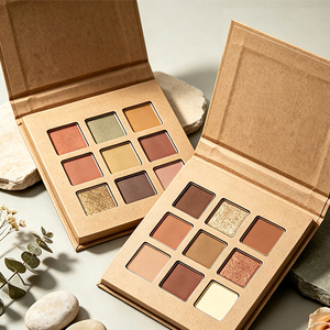 Palette <span class=keywords><strong>Ombretti</strong></span> 9 Colori Vegana con Finitura Glitterata, Ombretto in Polvere Cruelty-Free per il Trucco Quotidiano - Product Image 4