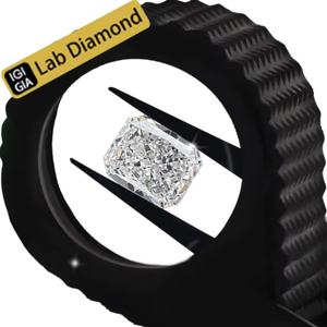 Diamantes Sueltos CVD de Corte Radiante de Fábrica al por Mayor, 2.09ct E VVS2, Diamante Cultivado en Laboratorio - Product Image 1