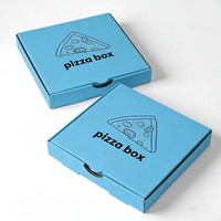 Boîte à pizza carrée écologique en gros, réutilisable, robuste, en carton ondulé, pour restaurants et traiteurs