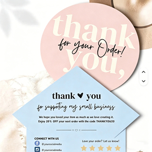 Tarjetas <span class=keywords><strong>de</strong></span> Agradecimiento Personalizadas con Encuadernación Perfecta, Papel Recubierto/Elegante, Impresión Digital, Laminación <span class=keywords><strong>de</strong></span> Película, Pruebas Rápidas, Muestras - Product Image 1