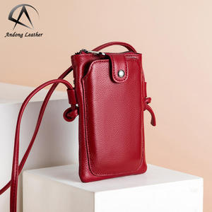 Bolsos de Hombro Andong para Mujer, Bolso Bandolera de Cuero Vacuno Genuino con Bolsillo para Teléfono - Product Image 2