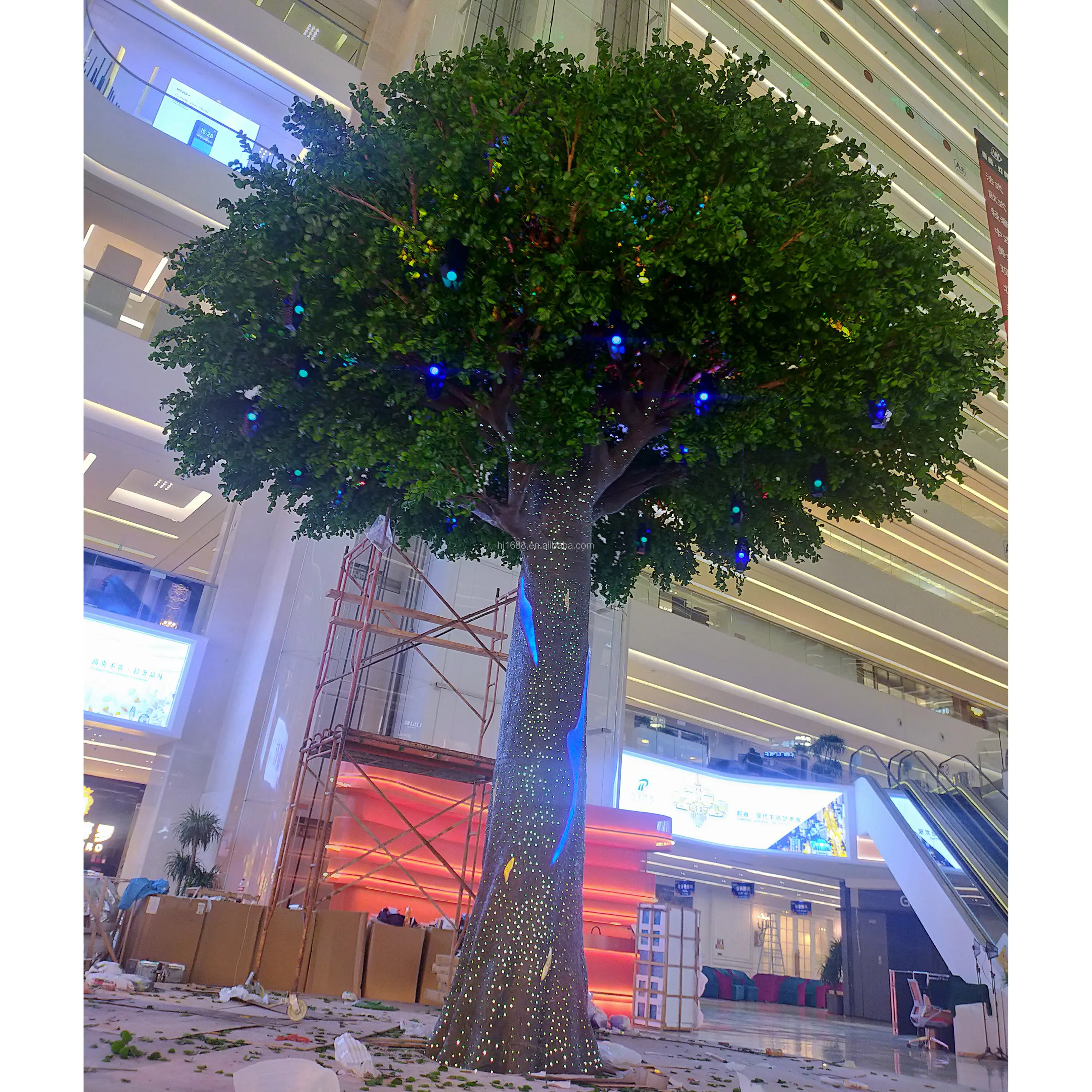 Commercio all'ingrosso della fabbrica grande albero verde finto grande Ficus Plantas Artificiales artificiale Banyan albero per ristorante Hotel evento arredamento