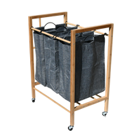 Panier à linge pliable en bambou écologique 2026 – Grand panier de rangement unique pour vêtements sales, idéal pour le salon et usage commercial