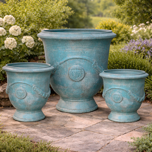 Eco-Friendly Modern All-Season Outdoor Home Garden Planters Painted Finish <b>Best</b> Price Round Fiberglass Flower Pots - Product Image 4