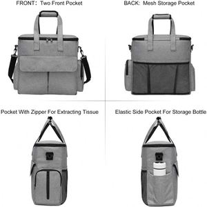 BSCI Factory Dog Travel <b>Bag</b> Weekend Pet Travel Set for Dog and <b>Cat</b> Airline Approved <b>Tote</b> Organizer for Supplies with - Product Image 4