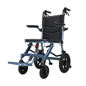 Silla de ruedas plegable Sivir, ligera, con amortiguación de impactos, ayuda manual para la movilidad de personas mayores y discapacitadas. - Product Image 1
