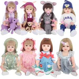 Уникальный детский подарок милые пухлые щеки реалистичные 22-дюймовые куклы реборн с одеждой