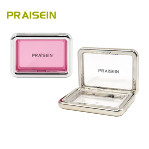 Astuccio per fard compatto <span class=keywords><strong>in</strong></span> <span class=keywords><strong>polvere</strong></span> cosmetica quadrata confezione per ombretti <span class=keywords><strong>in</strong></span> plastica <span class=keywords><strong>trasparente</strong></span> con piastra per fard personalizzata - Product Image 2