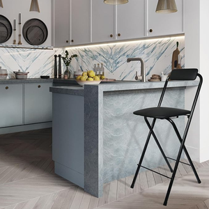 <span class=keywords><strong>เก้าอี้</strong></span>บา<span class=keywords><strong>ร์</strong></span>หนังพับได้แบบพกพาพร้อมพนักพิงสูง<span class=keywords><strong>เก้าอี้</strong></span>พับสำหรับห้องครัวร้านกาแฟเพลงกีตาร์ใช้ - Product Image 3