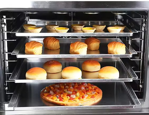 <span class=keywords><strong>Horno</strong></span> de Convección Automático Comercial de 4 Bandejas para Restaurante, Panadería, Tienda de Alimentos, para Pizza, Pan, Harina, Maíz, Trigo - Product Image 3