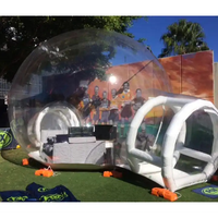 Dôme à bulles gonflable publicitaire pour fêtes d'enfants en extérieur, tente igloo en cristal, impression numérique de qualité commerciale