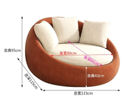 Maßgefertigtes Multifunktionales Luxus-Wohnzimmermöbel, Individueller Leder-Relaxsessel, Weiches Weißes Sofa, Faulenzerstuhl für Schlafzimmer